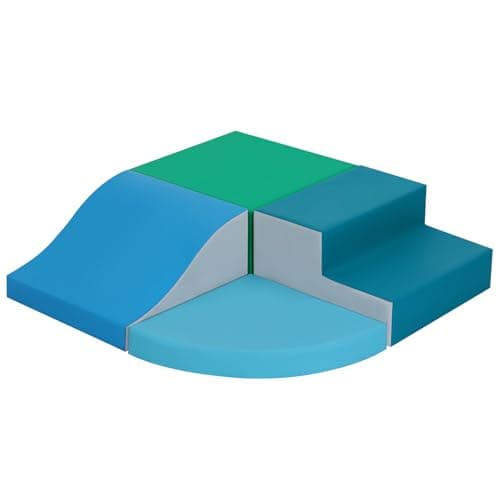 TODIBY 4-Pieces Climbing Toys for Toddlers: PU Leather - Soft Play Climbing for Toddlers - Foam Climbing Blocks for Crawling and Sliding Indoor Playground for Kids - Image 1