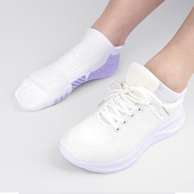 WISVOOO 6 Pairs Ankle Socks Women Anti-blister Breathable Running Athletic Cushioned Socks - Image 6