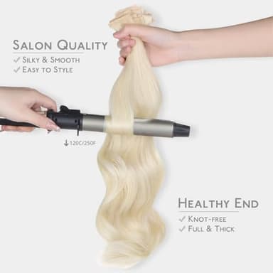 WENNALIFE Invisi Edge & Classic Tape in Hair Extensions Human Hair, 18 Inch 50g 20pcs(10pcs Invisi Edge & 10pcs Classic) Platinum Blonde Invisible Luxury Remy Hair Natural Seamless Injected Tape Ins - Image 6