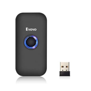 Eyoyo Mini 1D Bluetooth Barcode Scanner, 3-in-1 Bluetooth & USB Wired & 2.4G Wireless Barcode Reader Portable Bar Code Scanning Work with Windows, Android, iOS, Tablets or Computers - Image 1