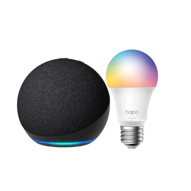 Echo 4th Gen with TP-Link Tapo Smart Color Bulb - Image 1