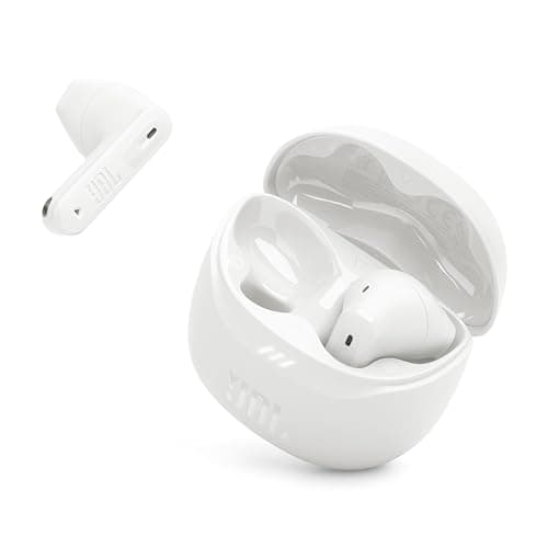 JBL Tune Flex 2 - True Wireless Noise Cancelling Earbuds Spatial Sound and Smart Ambient Technology, 6 mics for Perfect Calls, up to 48Hrs of Playback, IP54 Dust & Water Resistant (White) - Image 1