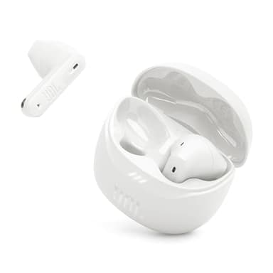 JBL Tune Flex 2 - True Wireless Noise Cancelling Earbuds Spatial Sound and Smart Ambient Technology, 6 mics for Perfect Calls, up to 48Hrs of Playback, IP54 Dust & Water Resistant (White) - Image 1