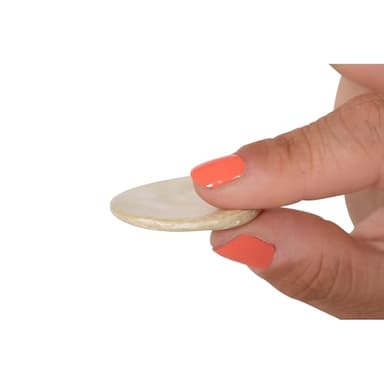 READY 2 LEARN Coconut Letters - Uppercase - Set of 52 - Natural, Hand Made Counters for Kids - Use for Crafts and Spelling Activities - Image 3