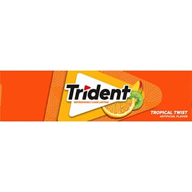 Trident Tropical Twist Sugar-Free Chewing Gum, 14 Count (Pack of 12) (168 Total Pieces) - Image 15