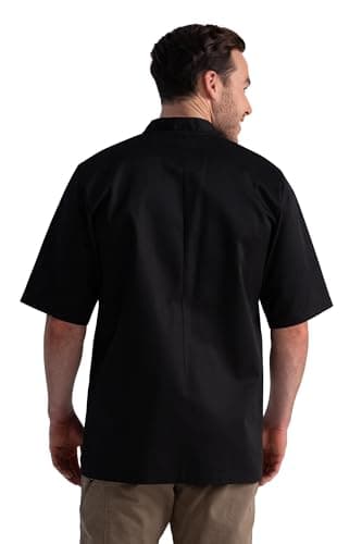 Chef Works Unisex Volnay Chef Coat, Black, X-Large - Image 2