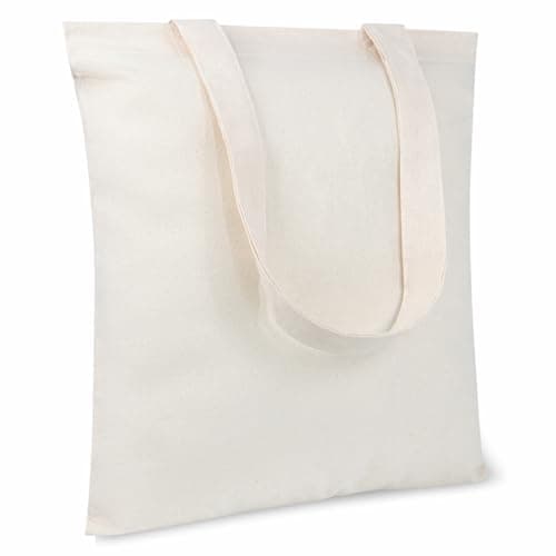 TOPDesign 30-Pack Economical 11.8"x13" Cotton Tote Bags, Lightweight Small Reusable Grocery Shopping Cloth Bags, Suitable for DIY, Advertising, Promotion, Gift, Activity - Image 1