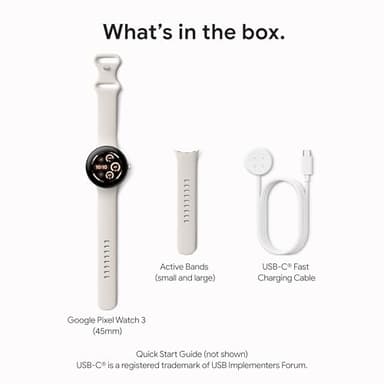 Google Pixel Watch 3 (45mm) 2024 Model - Android Smartwatch, Heart Rate Tracking, Fitbit Advanced Running, Fitness Insights, 24-Hour Battery - Matte Black Aluminum Case - Obsidian Band - LTE - Image 11