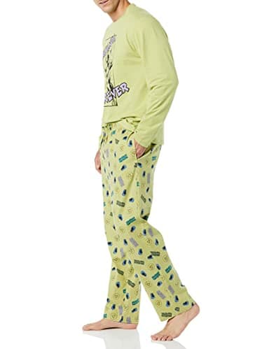 Amazon Essentials Disney | Marvel | Star Wars Men's Flannel Pajama Sleep Sets, Marvel Black Panther, Large - Image 3