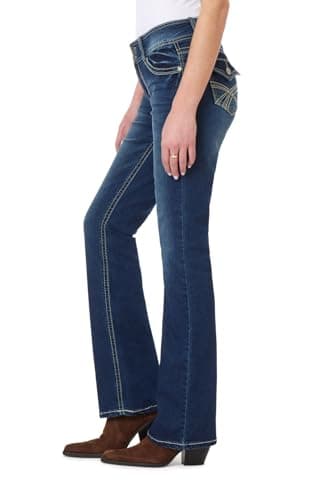 WallFlower Women's InstaStretch Luscious Curvy Bootcut Jeans, Heidi, 5 - Image 3