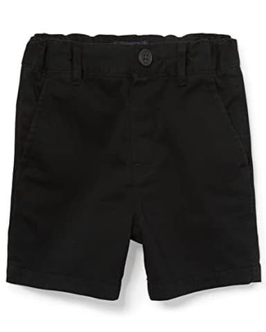 The Children's Place baby boys The Children's Place and Toddler Stretch Chino Shorts, Black, 18-24 Months US - Image 1