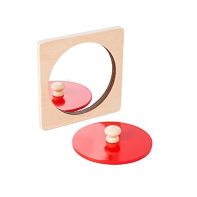 Montessori Baby Toys Play Kit - Mirror, Peekaboo, Knob Puzzle, Spinning Drum, Rainbow Ball - 6-12 Months Toddlers - Image 7