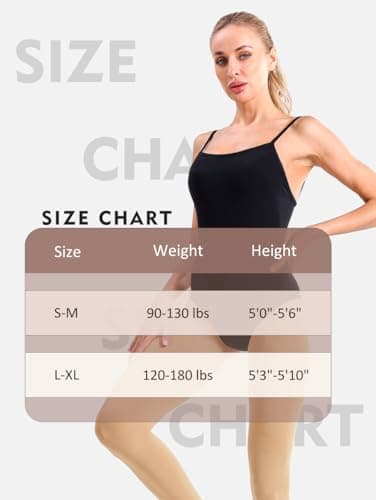 YOGAPRO Dance Tights Adult Women, Convertible Tights for Women, Transition Ballet pantyhose, Soft High Twist Yarn pantyhose - Image 6