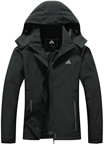 MOERDENG Women's Waterproof Rain Jacket Lightweight Raincoat Hooded Hiking Jacket Softshell Windbreaker - Image 1