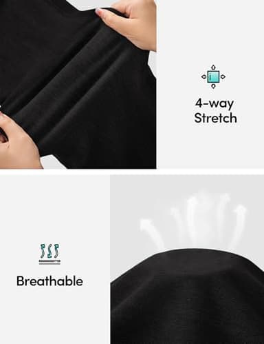 IUGA Plus Size Jeans Jeggings for Women Tummy Control Stretchy Jeans High Waisted Pull on Plus Size Leggings Pants Clothes(Black, 1X) - Image 4