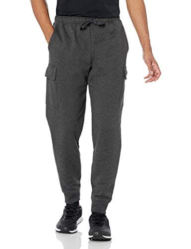 Amazon Essentials Men's Cargo Fleece Jogger Sweatpant with Relaxed Fit, Charcoal Heather, Medium - Image 1