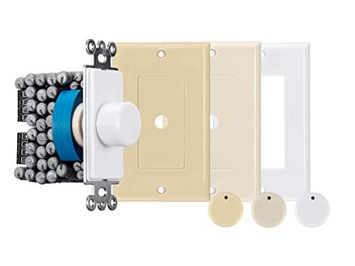 Monoprice 120-Watt Rotary Resistance Speaker Volume Control, 12-Position Switch, 36dB Attenuation, Solderless Speaker Terminals, Multi-Color, Model Number: 138168 - Image 1