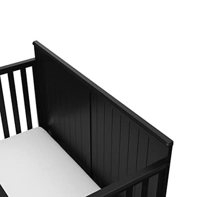 Graco Hadley 5-in-1 Convertible Crib with Drawer (Black) – Combo, Includes Full-Size Nursery Storage, Converts from Baby Crib to Toddler Bed, Daybed - Image 10