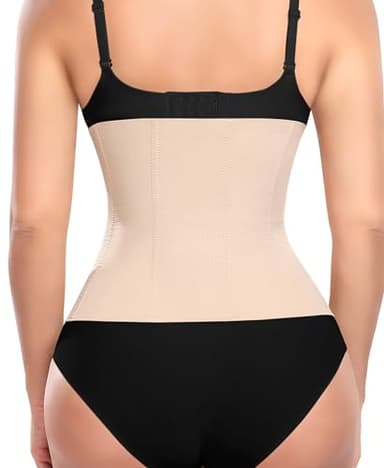 Werena Waist Trainer for Women Corset Shapewear Tummy Control Slimming Body Shaper Girdle Waist Cincher Postpartum Belly Band(B# Beige(Height: 11"), X-Large) - Image 2