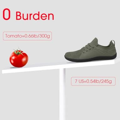 relxfeet Men's Minimalist Barefoot Shoes Wide Toe Zero Drop Sole Cross-Trainer Lightweight Slip-on Walking Shoes Trail Running Sneakers Fitness Gym Jogging Wrestling Hiking Lifting Army Green 10.5 - Image 5