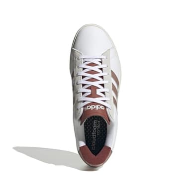 adidas Men's Grand Court 2.0 Sneaker, White/Warm Clay/Preloved Ruby, 13 - Image 5