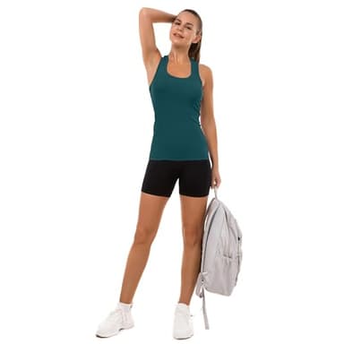 MathCat Workout Tops for Women Seamless Basic Sleeveless Muscle Tank Tops Racerback Athletic Yoga Running Daily Shirts - Image 3
