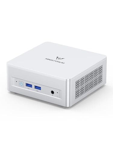 MINISFORUM UM870 Slim Mini PC Barebone AMD Ryzen 7 8745H(8C/16T), Mini Desktop Computer Without RAM/SSD/OS, AMD Radeon 780M Graphics, USB4/HDMI2.1/DP1.4 Output, 2.5G LAN, 4xUSB Ports, WiFi 6E, BT5.3