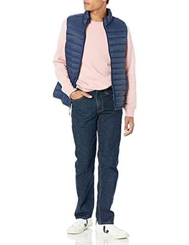 Amazon Essentials Men's Lightweight Water-Resistant Packable Puffer Vest, Navy, X-Large - Image 5