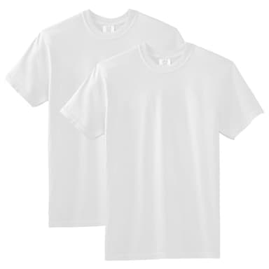 Comfort Colors Adult Short Sleeve Tee, Style G1717, White (2-pack), Small - Image 1
