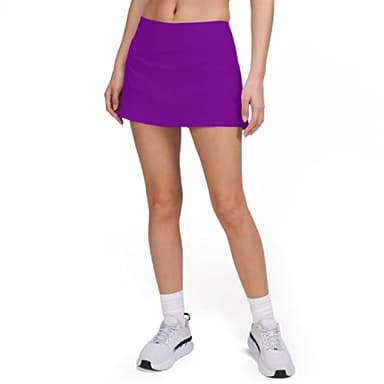 MCEDAR Athletic Tennis Golf Skorts Skirts for Women with Pocket Workout Running Sports Pleated Skirts Casual 01DQ-Purple/10 - Image 4