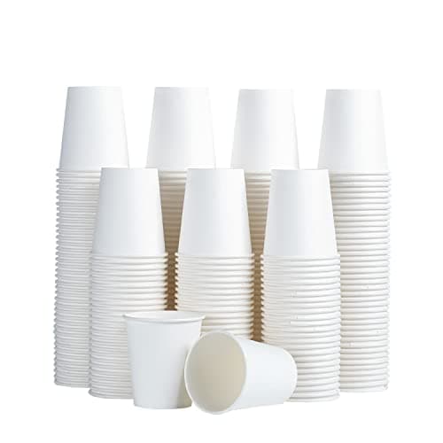 SIUQ 300 Pack 5 oz Paper Cups, White Disposable Paper Cups, Small Bathroom Mouthwash Cups, Hot/Cold Drinking Cup for Bathroom, Home, Party, Office, Picnic, Travel - Image 1