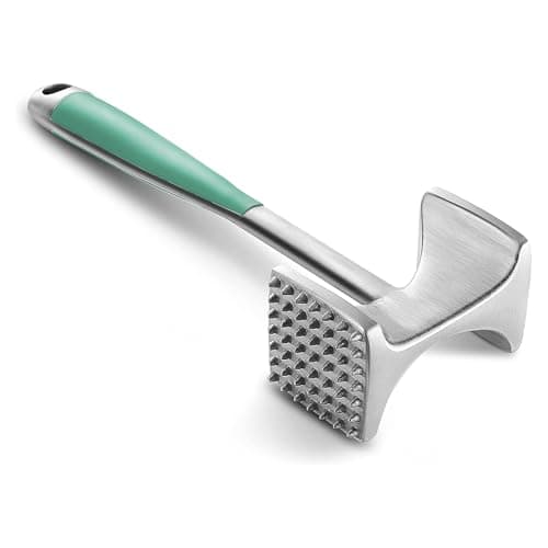 KITEXPERT Meat Tenderizer Hammer with Comfortable-Grip Handle, Dual-side Mallet for Kitchen, Heavy Duty Pounder For Tenderizing Steak, Beef and Fish, Mint Green - Image 1