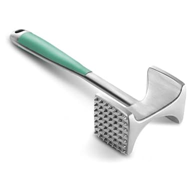 KITEXPERT Meat Tenderizer Hammer with Comfortable-Grip Handle, Dual-side Mallet for Kitchen, Heavy Duty Pounder For Tenderizing Steak, Beef and Fish, Mint Green - Image 1