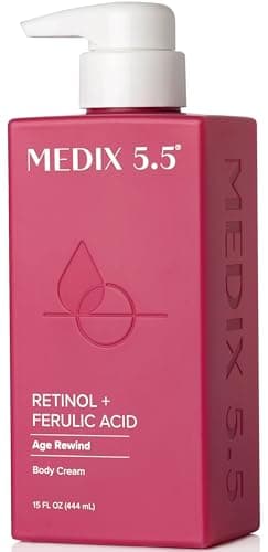 Medix 5.5 Retinol Body Lotion Skincare Moisturizer | Anti Aging Retinol Body Cream | Skin Care Tightening Lotion For Women & Men Helps Diminish Look Of Crepey Skin, Wrinkles, & Fine Lines, 15 Fl Oz - Image 1