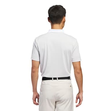 Adi Performance Heathered Polo Shirt, Grey, Medium - Image 3