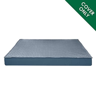 Furhaven Replacement Dog Bed Cover Water-Resistant Indoor/Outdoor Quilt Top Convertible Mattress, Washable - Calm Blue, Jumbo Plus (XX-Large) - Image 2