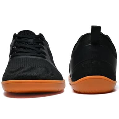 ABCDZZ Barefoot Shoes for Women Wide Toe Box Minimalist Sneakers Zero Drop Sole Lightweight Trail Running Shoes, Black, 9W - Image 3