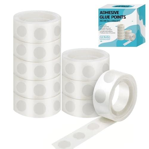 gegemaoyi 1000pcs Glue Point Clear Balloon Glue Removable Adhesive Dots Double Sided Dots of Glue Tape for Balloons Craft Glue Points Dots Sticky Dots or Wedding Decoration - Image 1