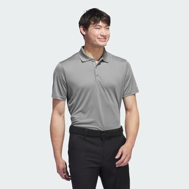 adidas Men's Adi Performance Polo Shirt, Grey Three, Large - Image 2