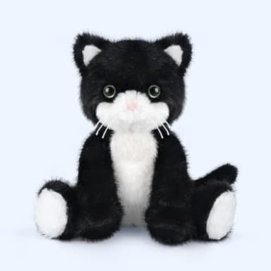 SuzziPals Heatable & Coolable Black and White Cat Stuffed Animal, Cat Heating Pad Microwavable for Soothing & Relaxation, Lavender Scented Tuxedo Cat Plush Toy for Stress Relief, Cat Toys for Kids - Image 7