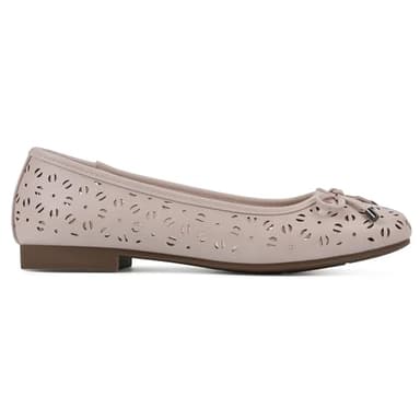 CLIFFS BY WHITE MOUNTAIN Women's Bessa Cushioned Ballet Flat, Pale Pink/Burnished Smooth, 6 M - Image 3