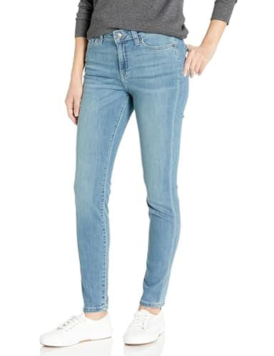 Amazon Essentials Skinny Jeans for Women (Stretchy), Light Blue Bleach, Size 4 - Image 1