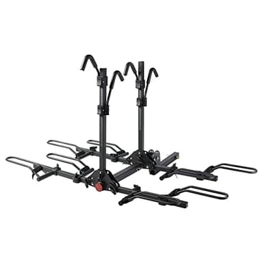 Young 4-Bike Rack Hitch Mount Platform Style Carrier for Cars Trucks SUVs Minivans with 2" Hitch Receiver, 4 Bikes X 40 lbs (160 lbs Total) Load Capacity - Image 2