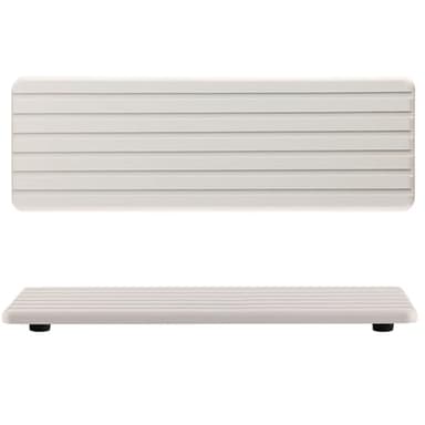 NiuYichee 2 PCS Water Absorbent Diatomite Coasters (12.2" x 4"), Grooved Design, Water Absorbing Stone Used for Hand Soaps & Plants & toiletries in The Modern Home - Image 1