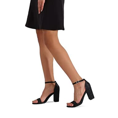 COASIS Women's Chunky Block Heels Open Toe Ankle Strap 3.5 Inch Heeled Sandals - Image 6