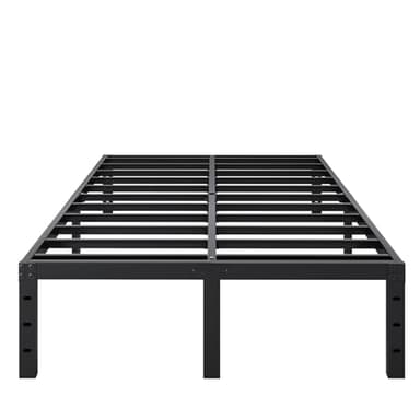 SHLAND Full Bed Frame 16 Inch - Sturdy Platform Bed Frame No Box Spring Needed Heavy Duty Metal Full Size Bed Frame Easy Assembly, Strong Bearing Capacity, No Noise - Image 1