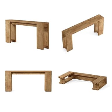 Little Tree 70.9-Inch Long Console Table, Narrow Sofa Table Behind The Couch, Farmhouse Console Table for Living Room, Entryway, Hallway - Image 11