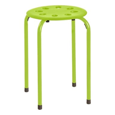 Norwood Commercial Furniture Stacking Stools for Kids and Adults, 17.75" Standard Height Portable Nesting Office and Classroom Stools, Assorted Color, Pack of 5 - Image 9