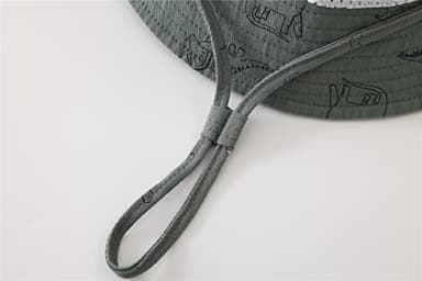 Baby Sun Hat Toddler Bucket Hats Summer Sun Protective Kids Beach Hats Wide Brim Outdoor Camping Hat for Boys Girls Dinosaur Light Green 2-4T - Image 5