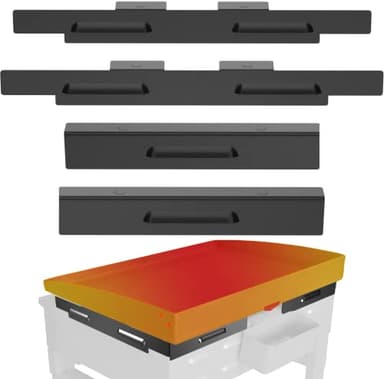 Upgraded Magnetic Wind Guards for Blackstone 22'' Griddle, Fit with Blackstone Griddle Accessories, Protect Flame, Hold Heat, Save Gas, Powder-coated Stainless Steel - Image 1